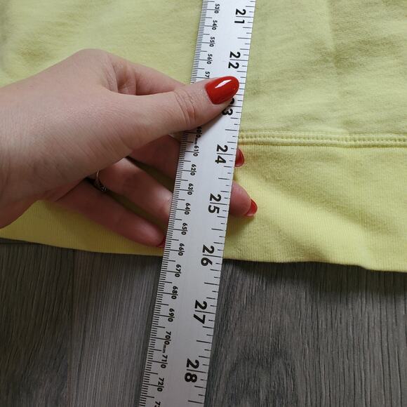 Fresh Produce Sweatshirt Womens XL Yellow Flip Flop Graphic Pullover Made USA - Picture 6 of 9